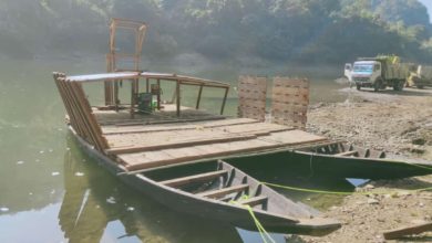 Photo of Ferryboat donated by Vangai SDO inaugurated; Zawlliensuo Bridge at Tuiruong yet to be completed